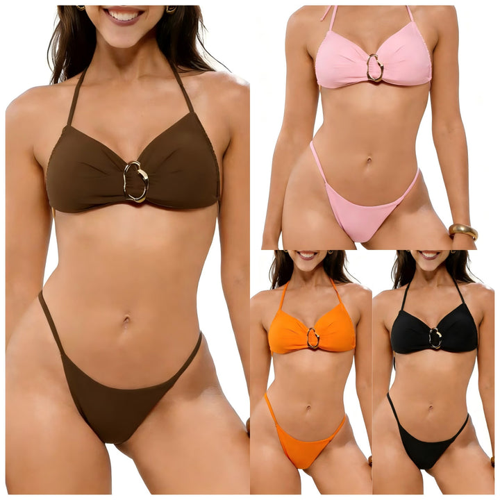 Damen Triangel-Bikini mit animalischem Muster Echo Archiv
