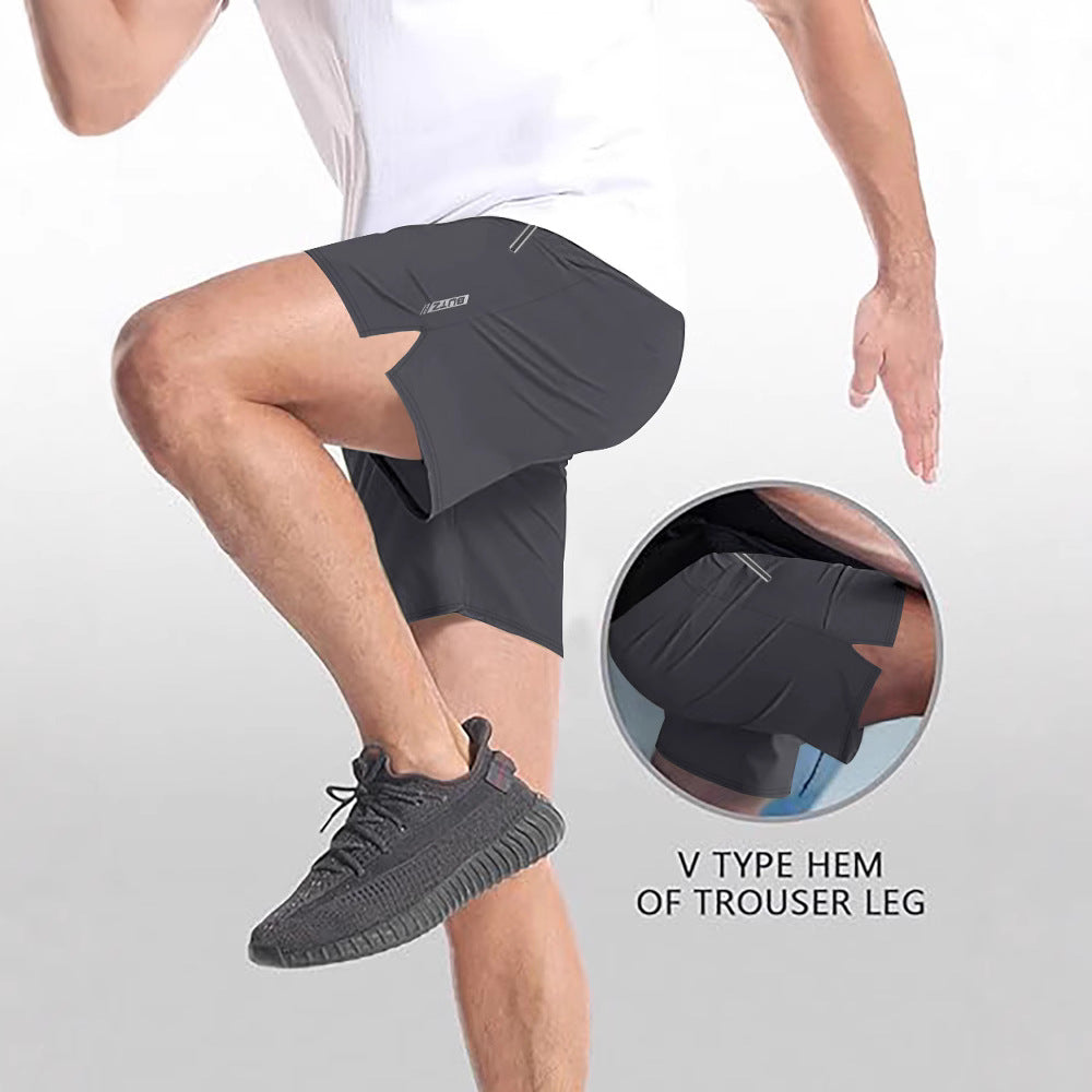 Herren Atmungsaktive Sportshorts mit Seitentaschen und elastischem Bund Echoarchiv