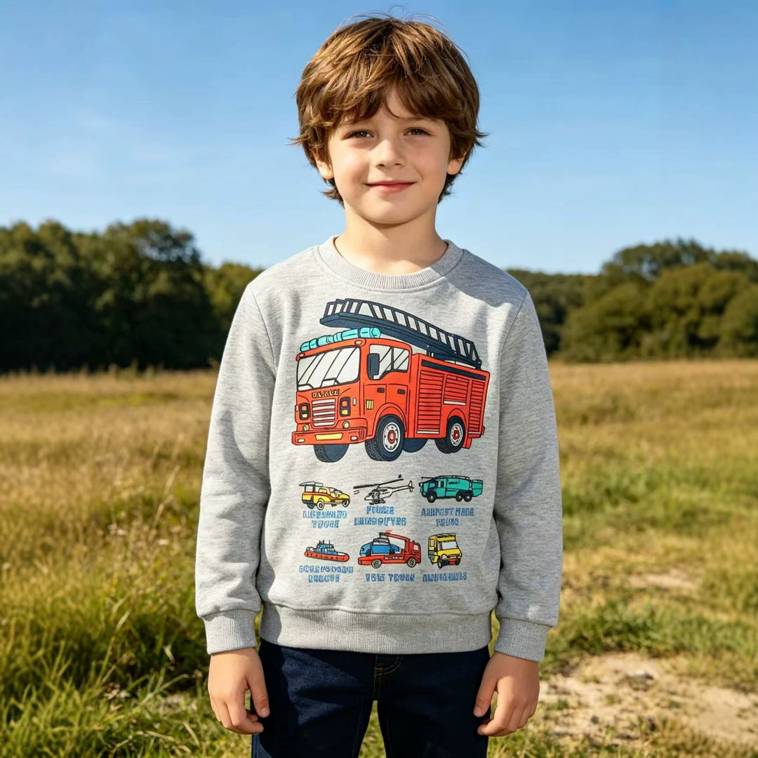 Jungen Sweatshirt mit coolem Feuerwehrdesign Echo Archiv