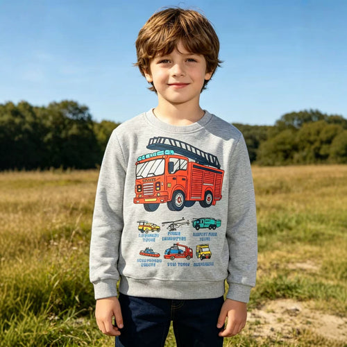 Jungen Sweatshirt mit coolem Feuerwehrdesign Echo Archiv