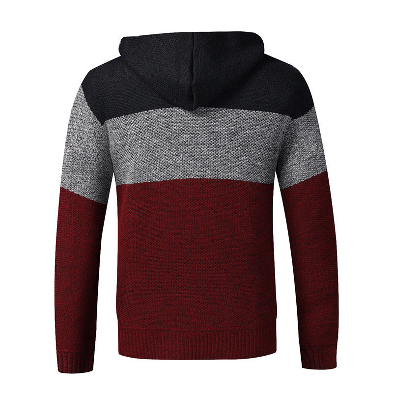 Herren moderne Strickjacke mit hohen Kragen und praktischen Taschen Echoarchiv