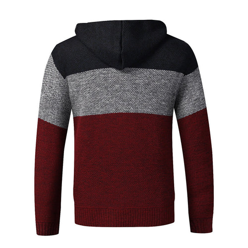 Herren moderne Strickjacke mit hohen Kragen und praktischen Taschen Echoarchiv