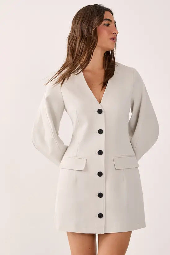 Damen Elegantes Blazer-Kleid mit Knopfdetails Echo Archiv