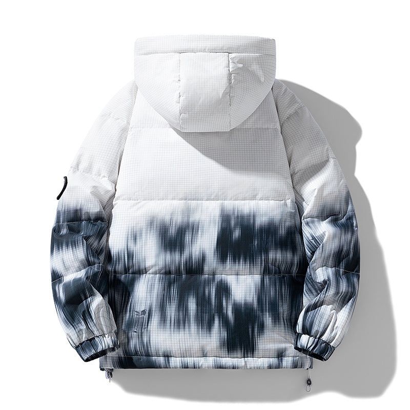 Herren modische Winterjacke mit praktischen Taschen und Kapuze Echoarchiv