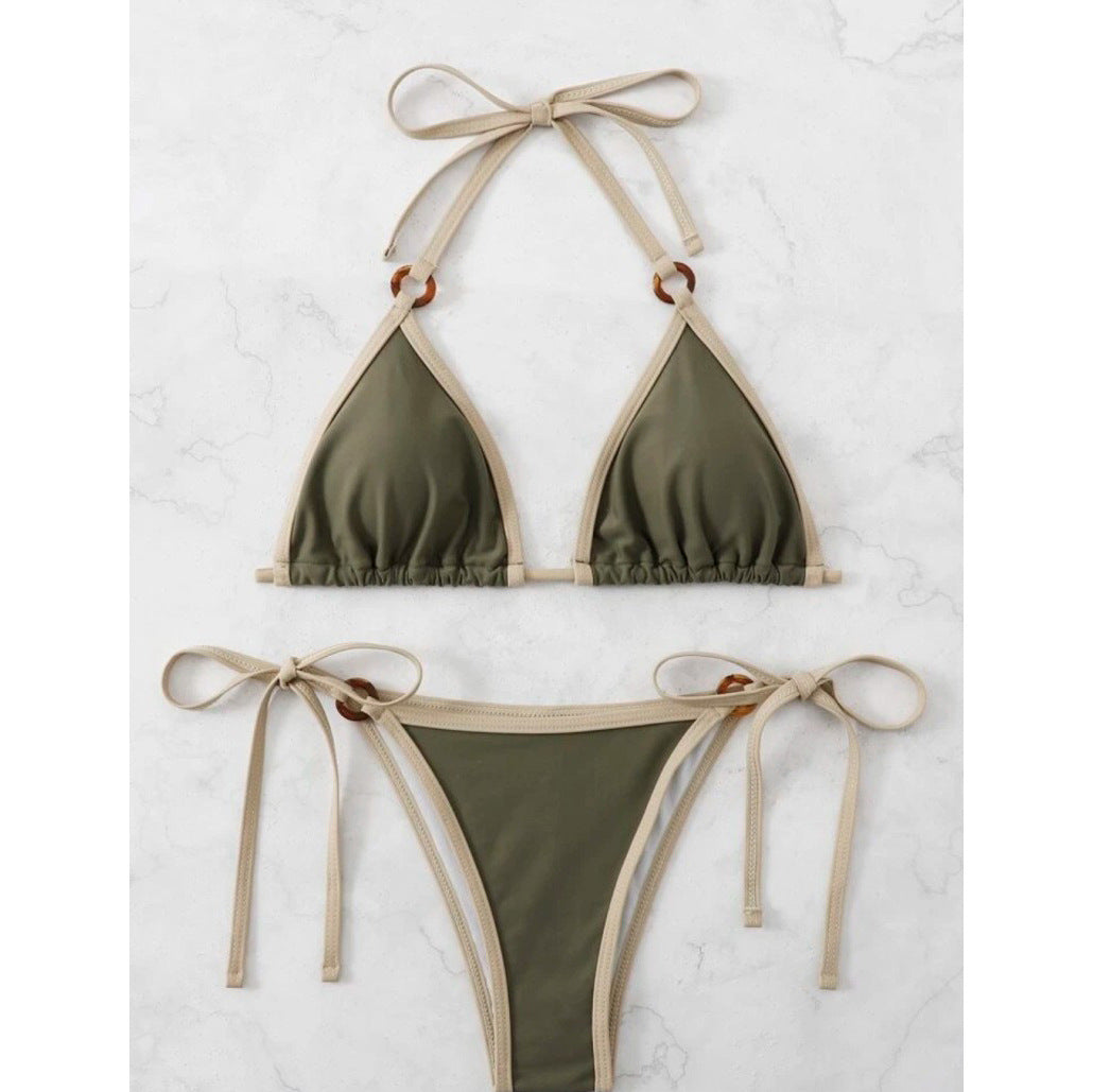 Damen Triangel-Bikini mit verstellbaren Bändern und eleganten Akzenten Echo Archiv
