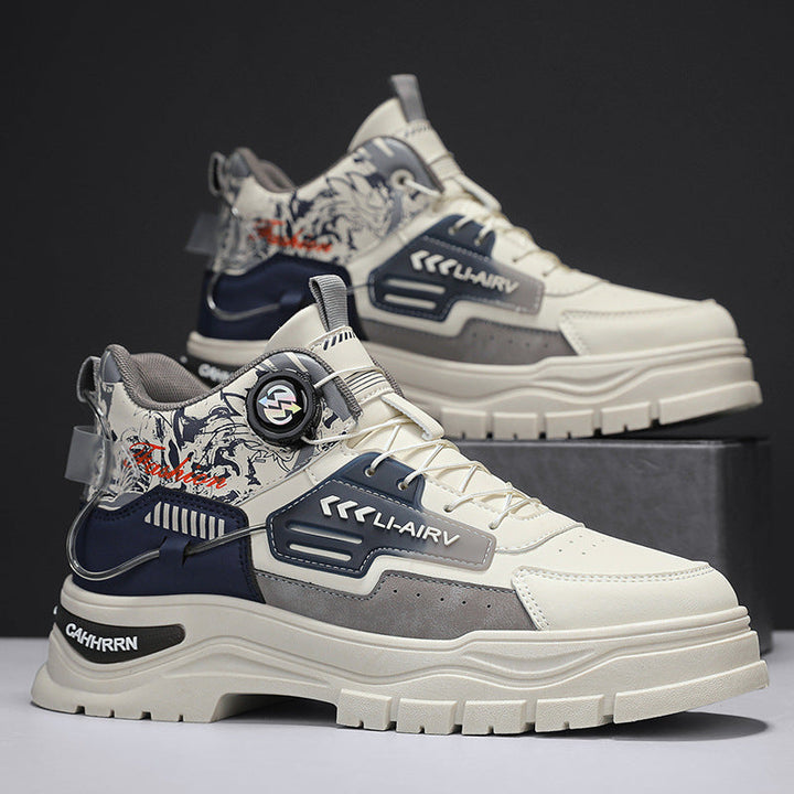 Herren Modische High-Top Sneakers mit innovativem Schnürsystem und robustem Obermaterial Echo Archiv