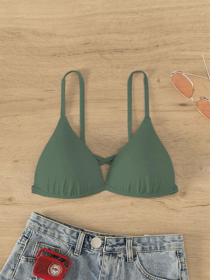 Damen Triangel-Bikinioberteil mit verstellbaren Riemen Echo Archiv