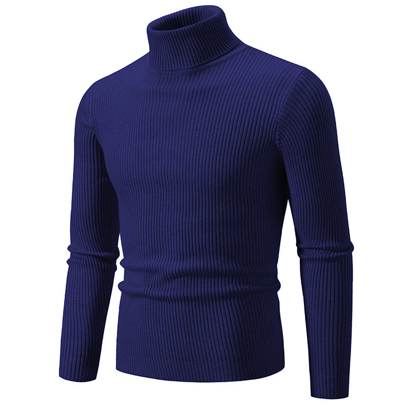 Herren feiner Rollkragenpullover aus langlebigem Strickmaterial Echoarchiv