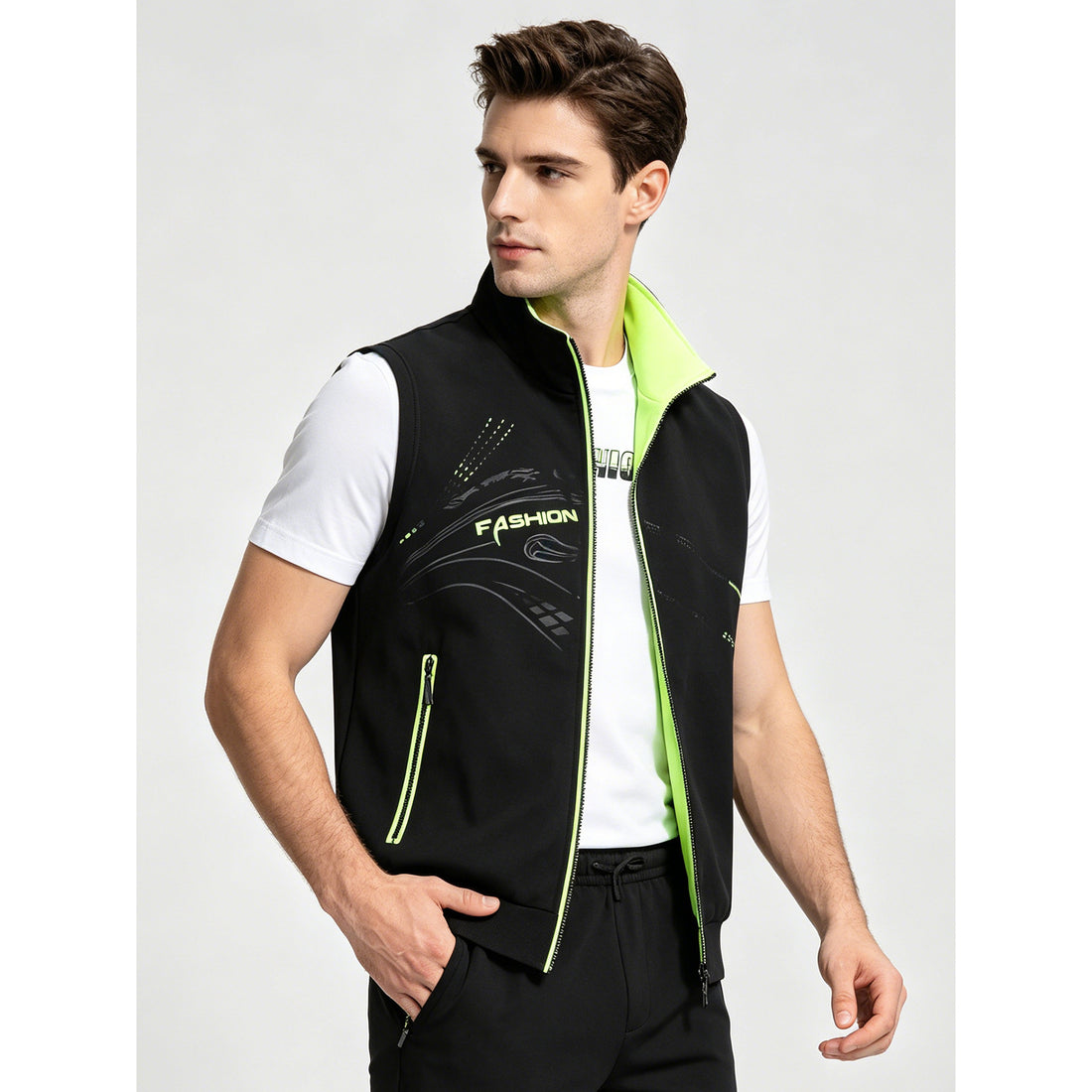 Herren Sportliche High-Performance Weste Echo Archiv