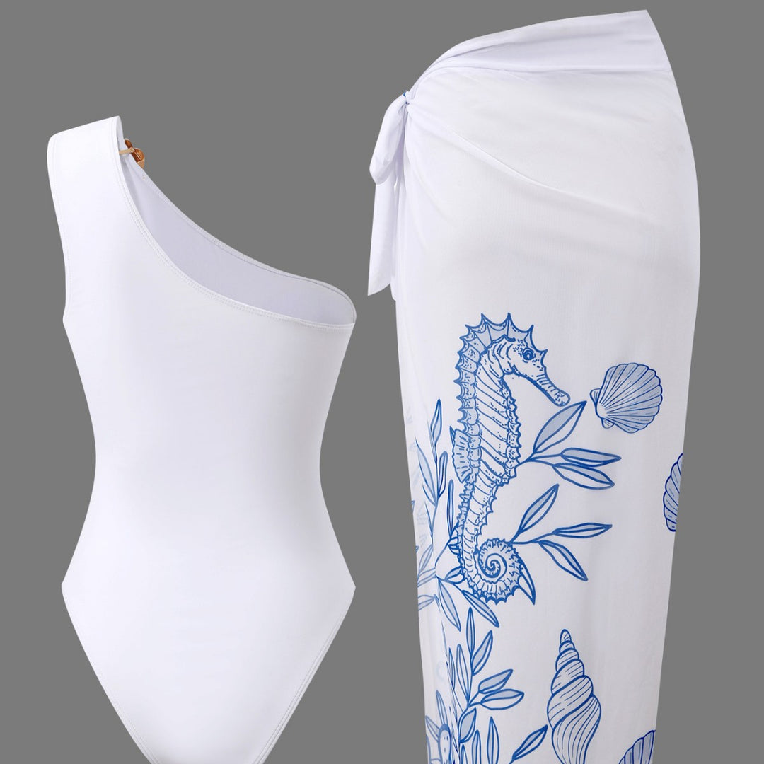 Damen Einteiler Badeanzug mit luxuriösem floralem Design Echo Archiv