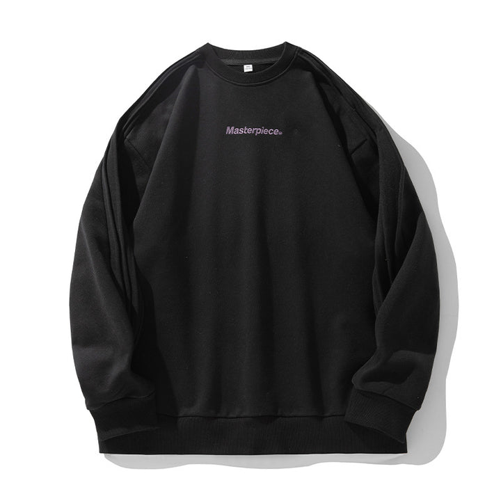 Unisex Oversize-Sweatshirt im Minimalstil mit Schulterpaspeln und feiner Bruststickerei Echo Archiv
