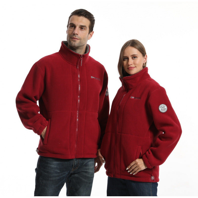 Herren Weiche Fleecejacke mit Reißverschluss Echo Archiv