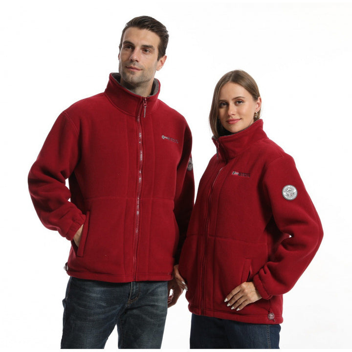 Herren Weiche Fleecejacke mit Reißverschluss Echo Archiv