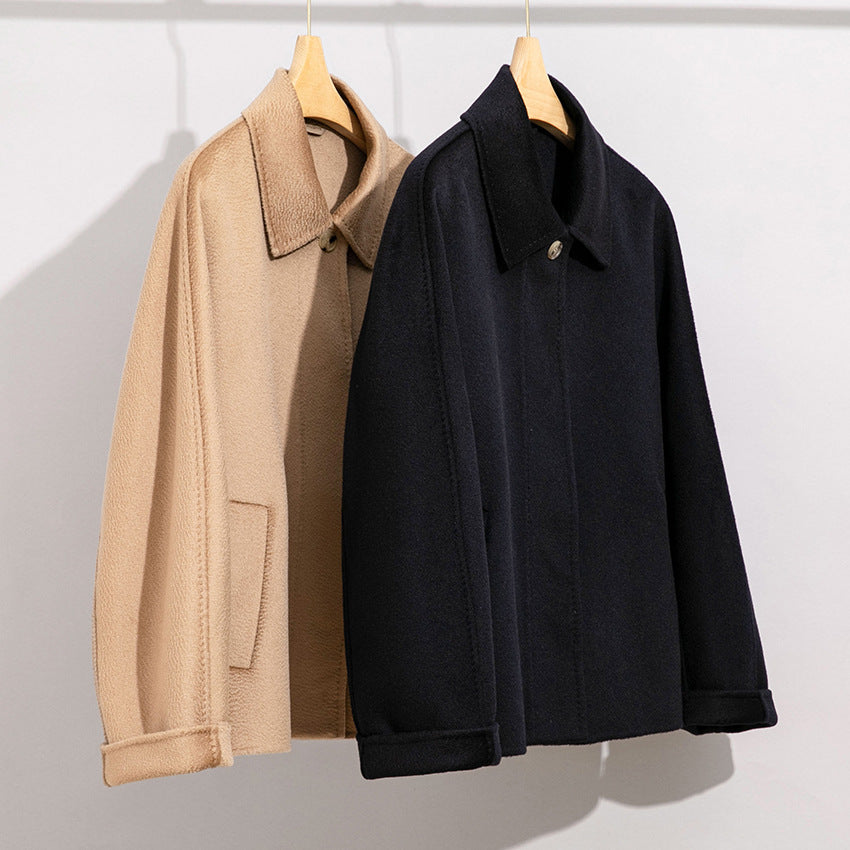 Damen Teddyjacke mit Hemdkragen und verdeckter Knopfleiste Echoarchiv