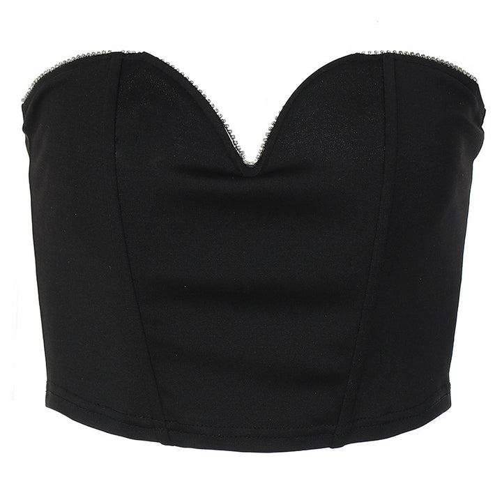 Damen Bustier-Oberteil mit herzförmigem Ausschnitt und elegantem Glamour Echo Archiv
