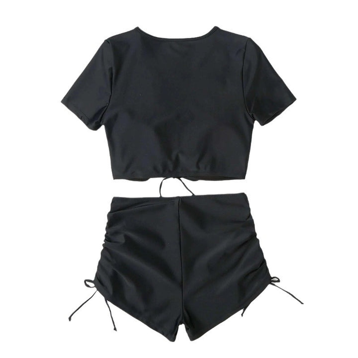 Damen Sport-Bikini mit floralem Design und hohem Bund Echo Archiv