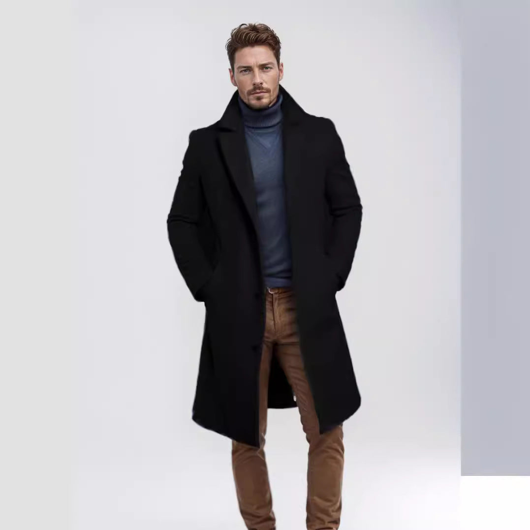 Herren eleganter Wollmantel Echoarchiv
