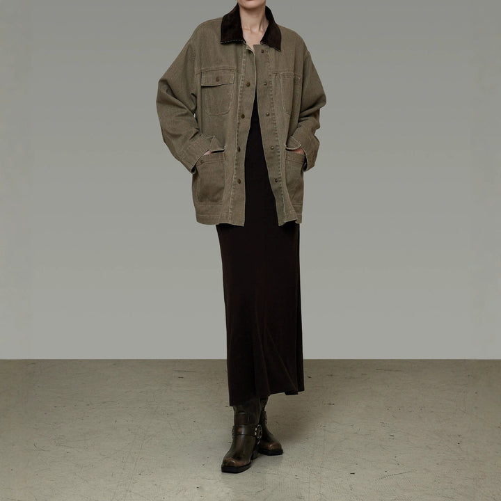 Damen lässige Utility-Jacke Echoarchiv