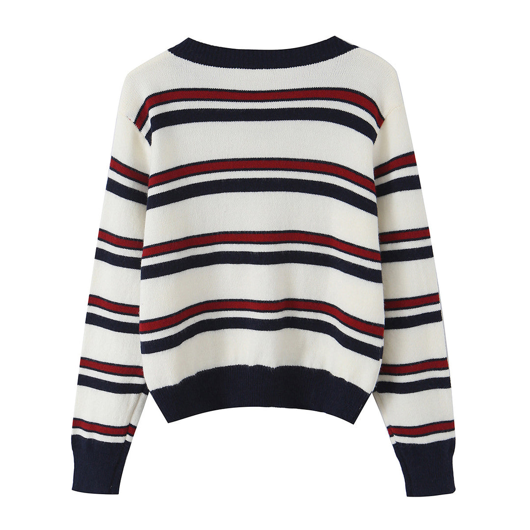 Damen Feinstrick-Cardigan im Cropped-Boxy‑Schnitt mit durchgehender Knopfleiste Echoarchiv