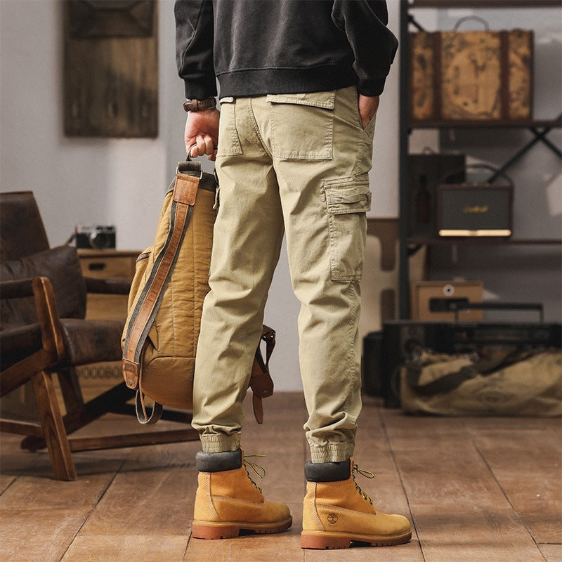 Herren Cargo-Jogginghose mit Multifunktionstaschen & elastischen Bündchen Echoarchiv
