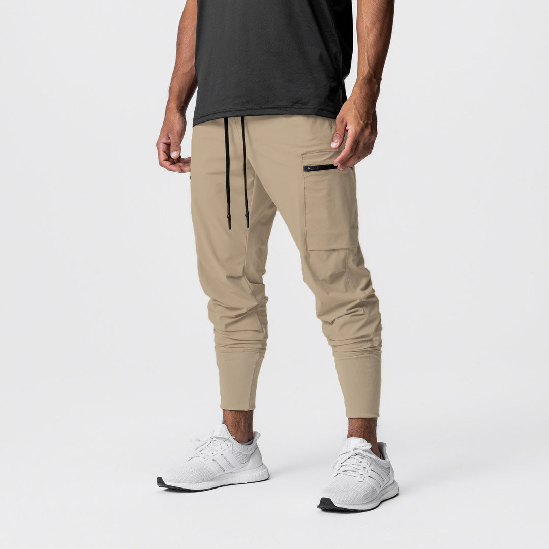 Herren Multifunktionale Sporthose mit seitlichen Reißverschlusstaschen und elastischem Bund Echoarchiv