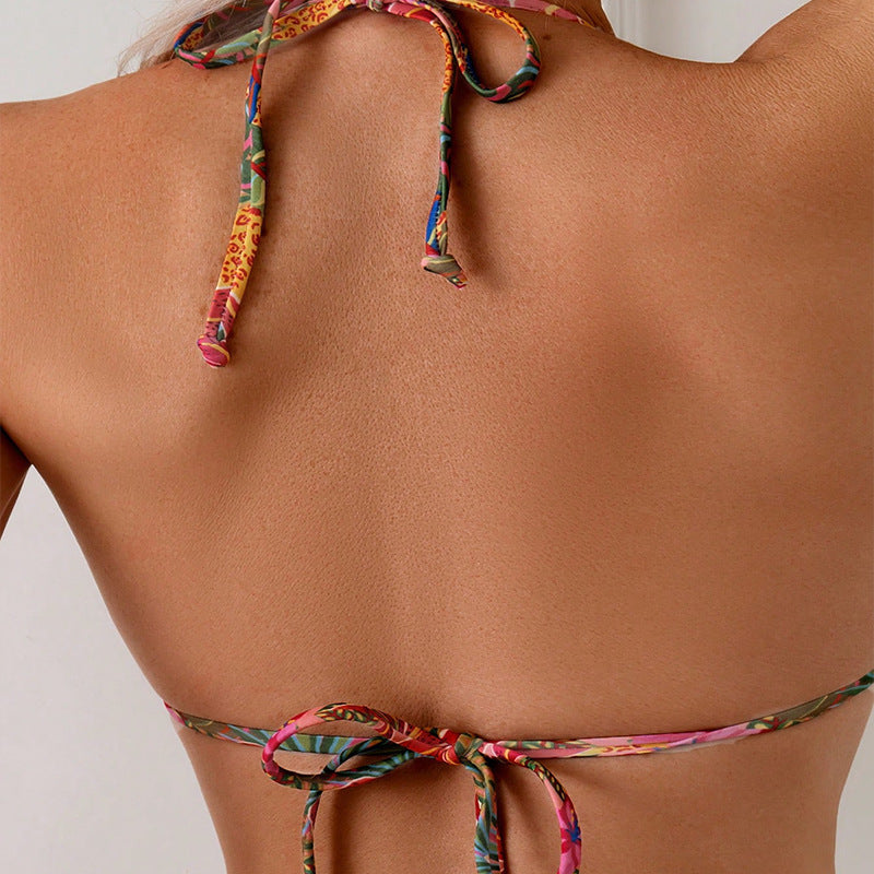 Damen Triangel-Bikini mit floralem Muster und komfortablem Schnitt Echo Archiv