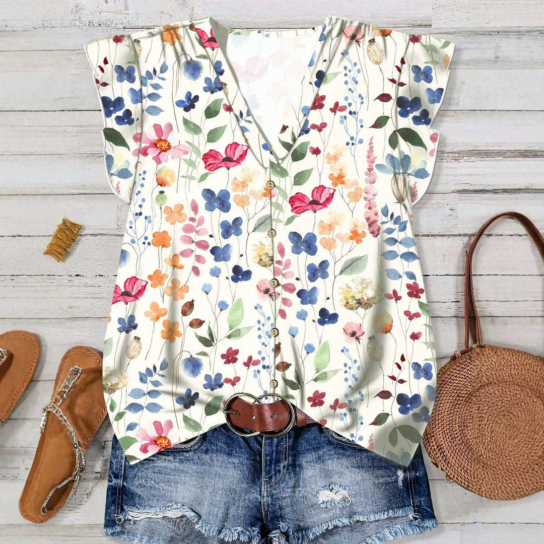 Damen Bluse mit floralem Muster Echo Archiv