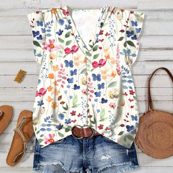 Damen Bluse mit floralem Muster Echo Archiv