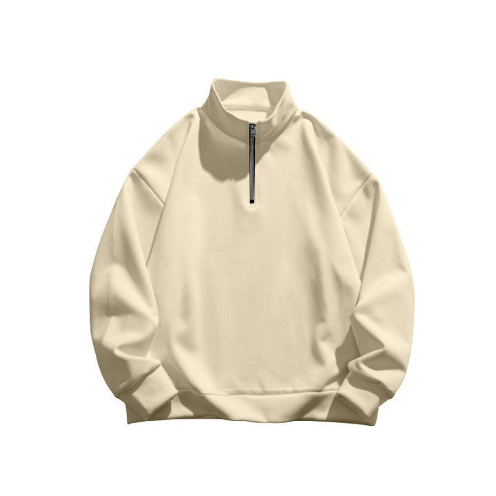 Unisex Relax-Halbzip-Sweatshirt mit hohem Stehkragen, Raglanärmeln und leicht angerauter Innenseite Echo Archiv