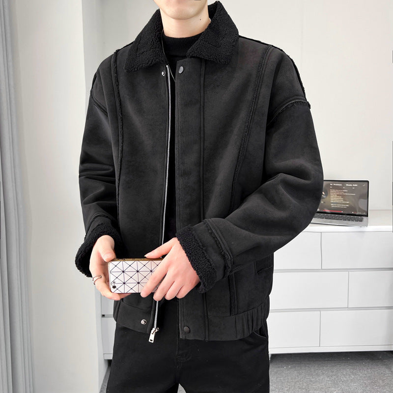 Herren Kuschelige Teddyfelljacke Echo Archiv