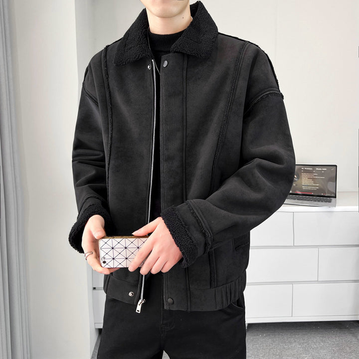 Herren Kuschelige Teddyfelljacke Echo Archiv