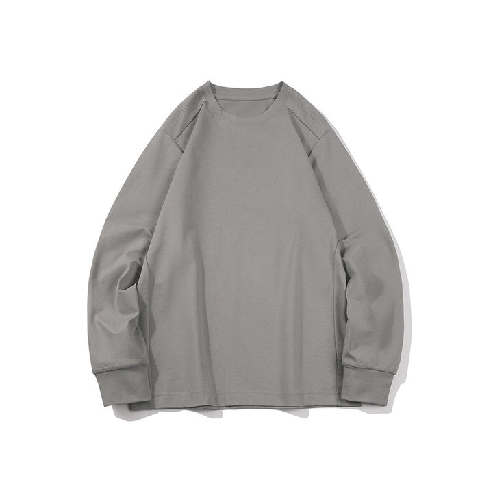 Herren Oversize-Langarmshirt aus schwerem Baumwolljersey mit Rundhalsausschnitt und gerippten Bündchen Echo Archiv