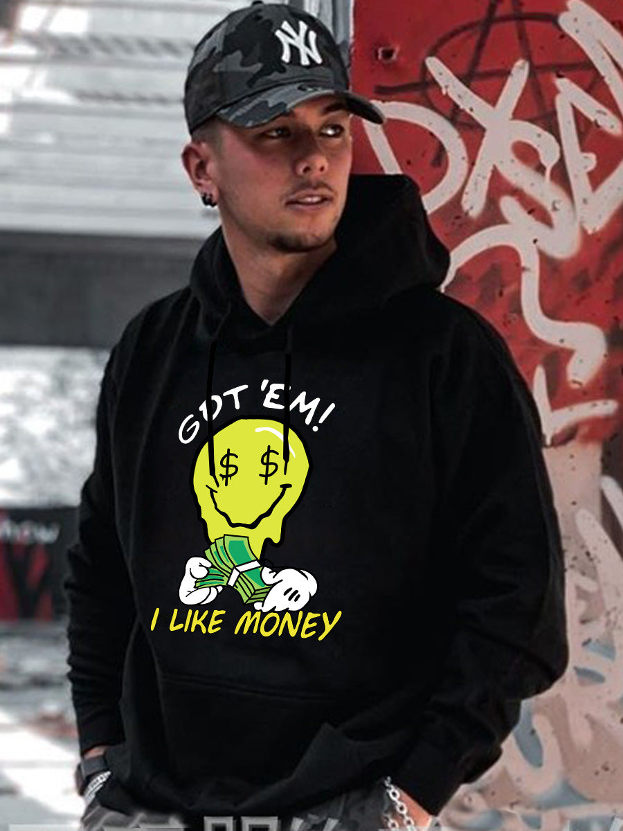 Herren Kapuzenpullover mit kreativem Grafikdesign Echoarchiv