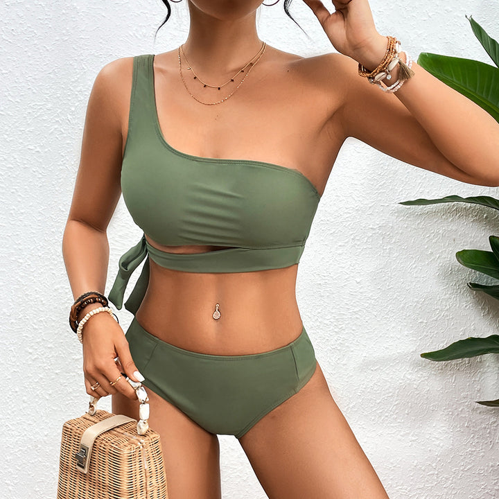 Damen Asymmetrischer Bikini mit verstellbarem Bindegurt Echo Archiv