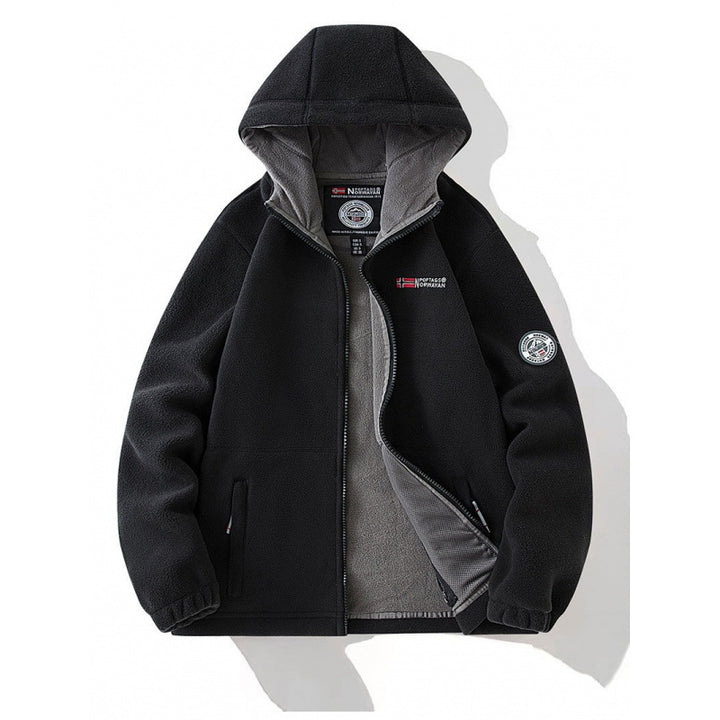 Herren Fleecejacke mit Kapuze Echo Archive 1787797345