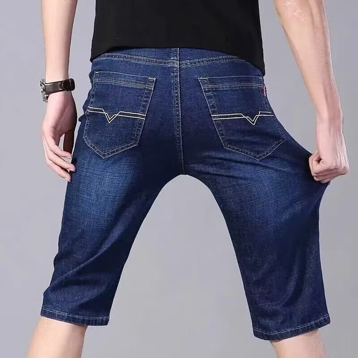 Herren lässige Denim-Shorts mit weitem Schnitt und praktischen Taschen Echoarchiv