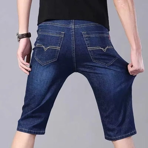 Herren lässige Denim-Shorts mit weitem Schnitt und praktischen Taschen Echoarchiv