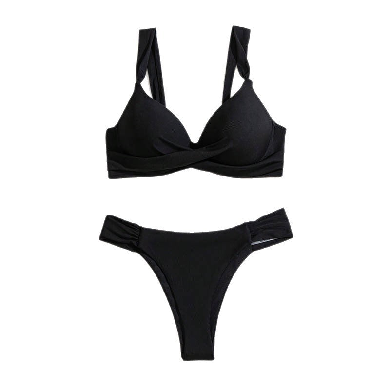 Damen Push-Up-Bikini mit breiten Komfortträgern Echo Archiv