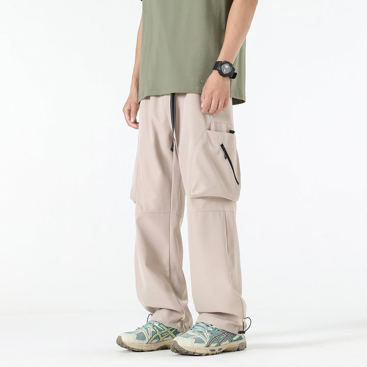 Herren Baggy-Cargo-Hose im Tech-Utility-Stil mit großvolumigen Klapptaschen, elastischem Bund und verstellbarem Kordelsaum Echo Archiv