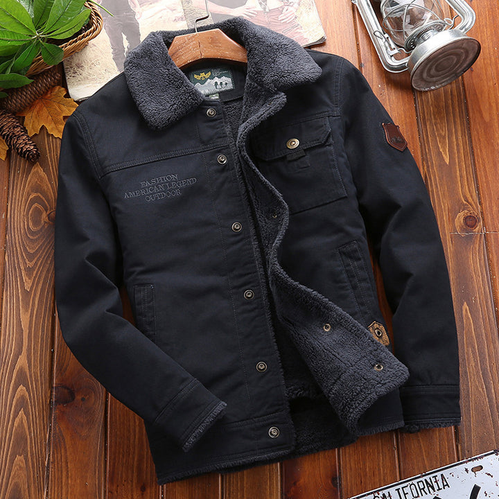 Herren Winterjacke mit Teddyfutter und praktischen Taschen Echo Archiv
