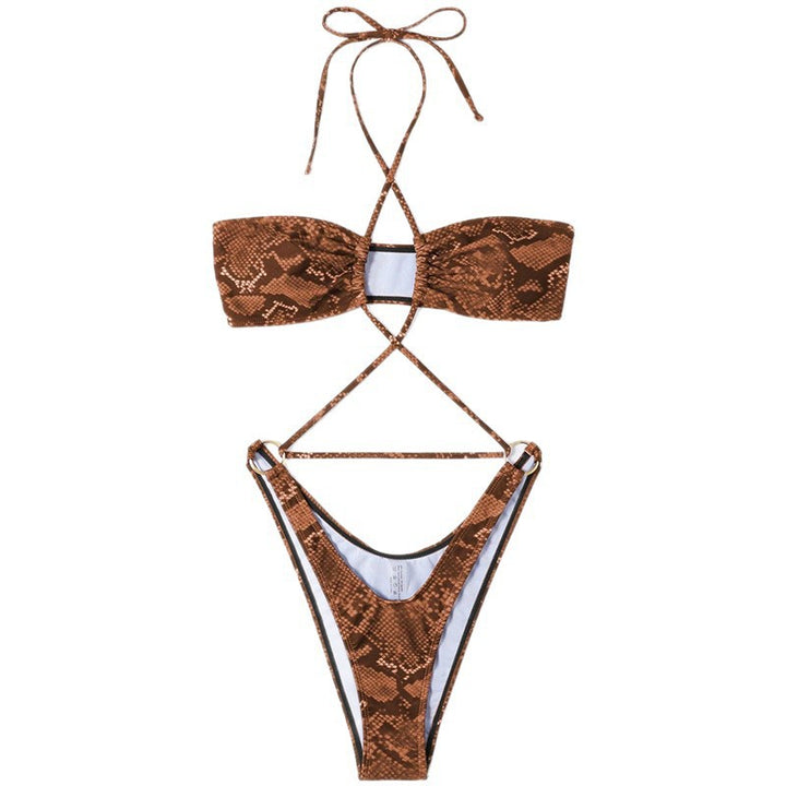 Damen Bandeau-Bikini mit raffinierten Schnittführungen Echo Archiv