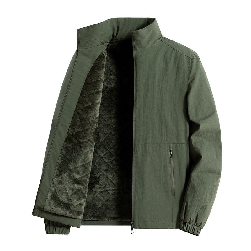 Herren ultraleichte atmungsaktive Freizeitjacke mit Mesh-Innenfutter Stehkragen und Reißverschlusstaschen Echoarchiv