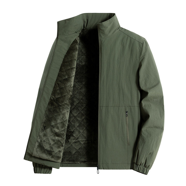 Herren ultraleichte atmungsaktive Freizeitjacke mit Mesh-Innenfutter Stehkragen und Reißverschlusstaschen Echoarchiv