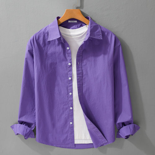 Herren Lässiges Layering-Hemd mit integriertem T-Shirt-Einsatz Echoarchiv