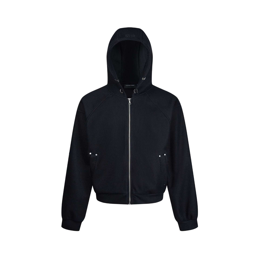 Damen Kapuzen-Sweatjacke mit Reißverschluss und Raglanärmeln Echoarchiv