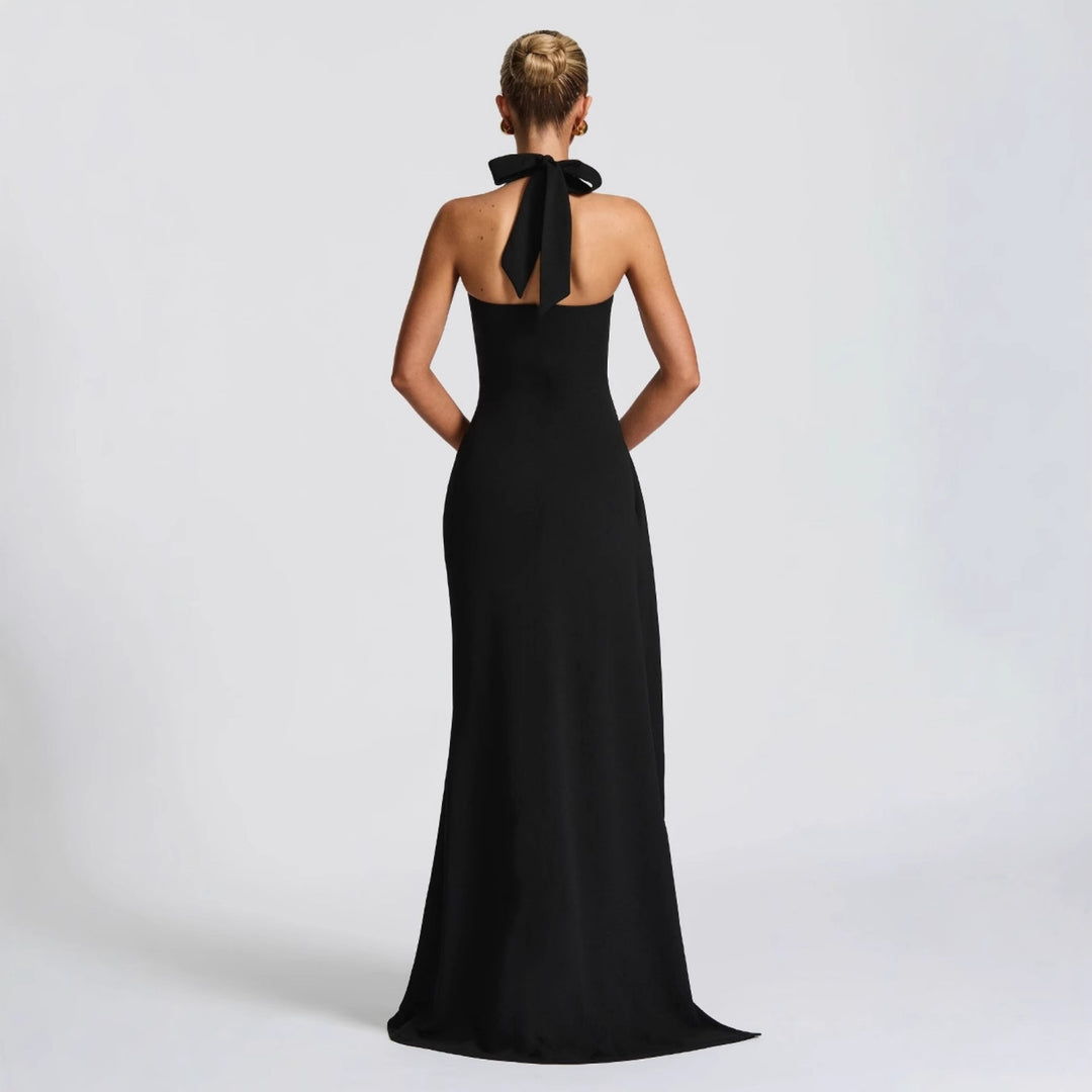 Damen Elegantes Abendkleid mit raffiniertem Schlitz und trägerlosem Design Echo Archiv