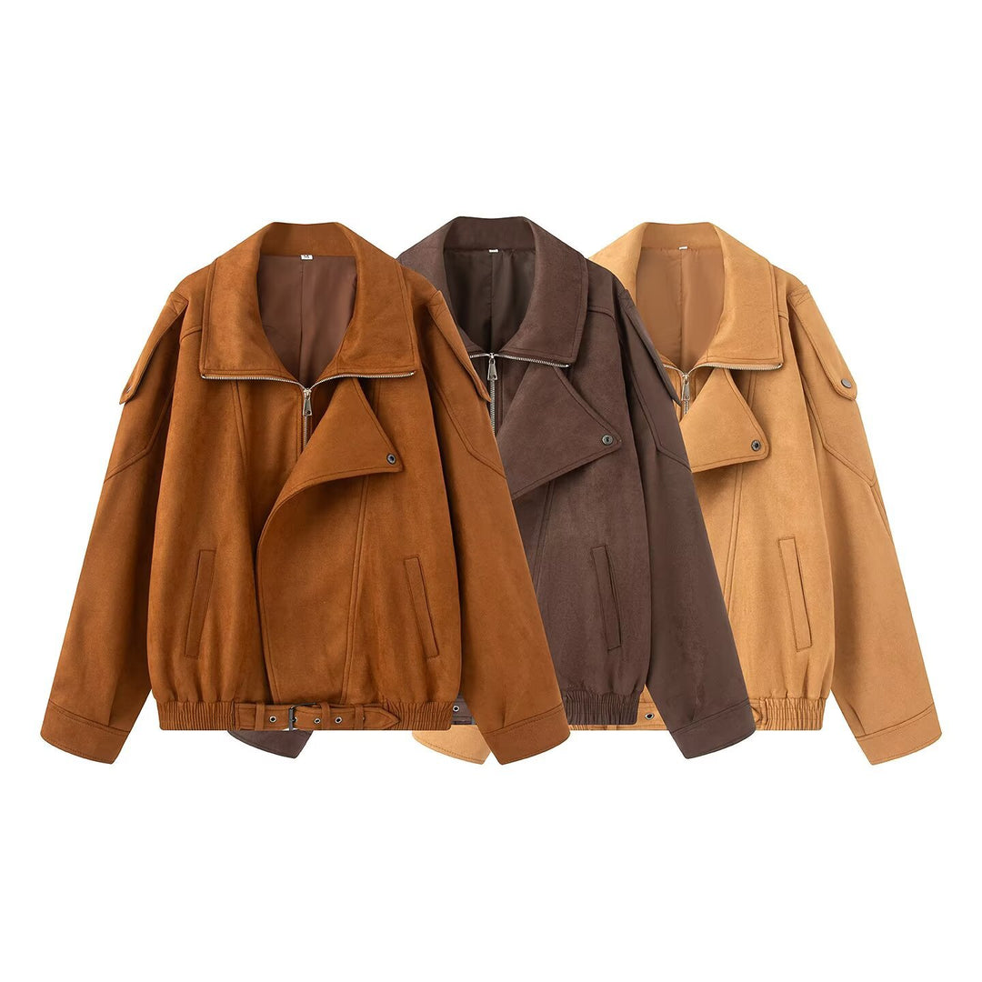 Damen Leichte wattierte Windjacke mit Stehkragen und Polka‑Dot‑Print Echo Archiv