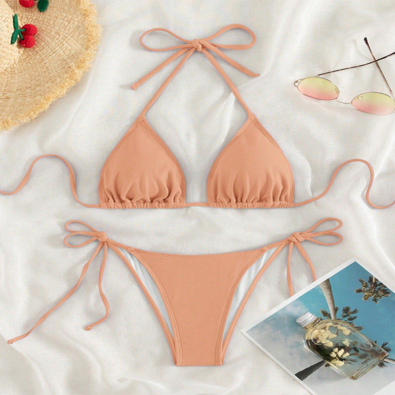 Damen Triangel-Bikini mit verstellbaren Trägern und SeitenbindEchoarchivändern Echoarchiv