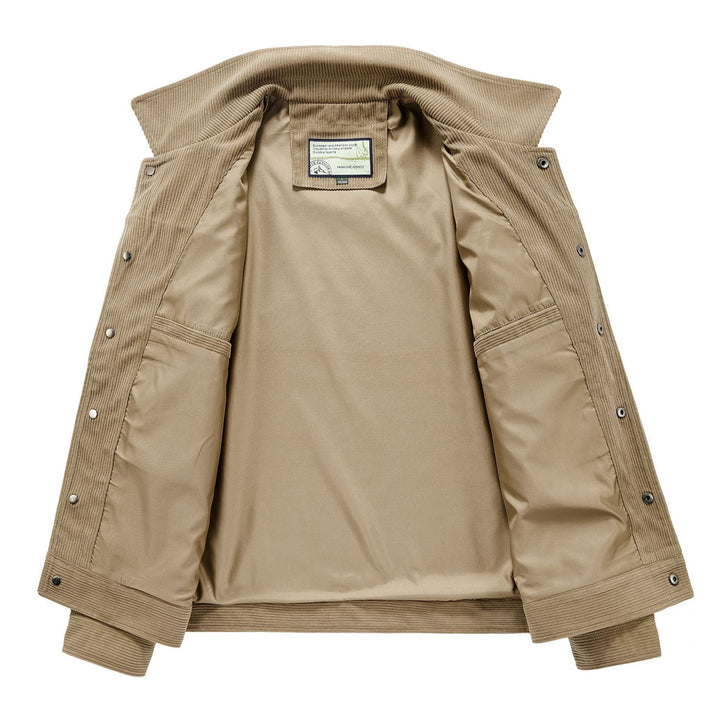 Herren Lässige Cordjacke mit Praktischen Taschen Echo Archiv