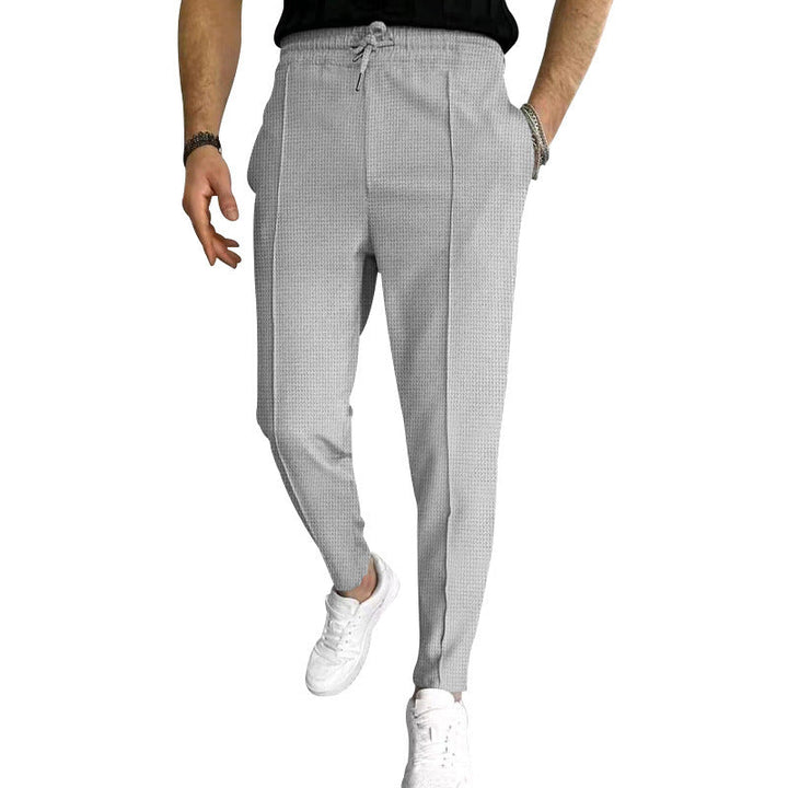 Herren Modische Chinohose mit elastischem Bund und praktischen Taschen Echoarchiv